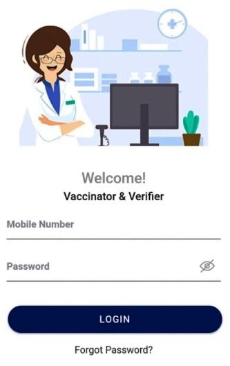 Cowin App Registration available at play store namely Co-WIN Vaccinator App