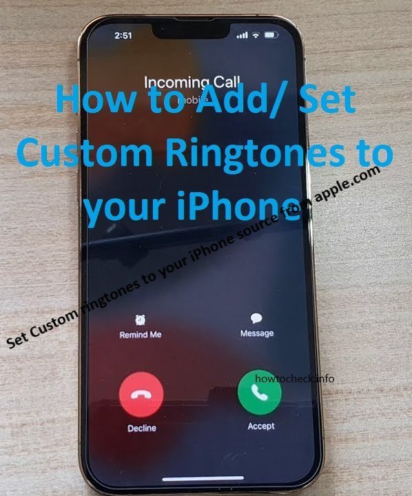 How to Add Set Custom ringtones to your iPhone Source from Apple.com
